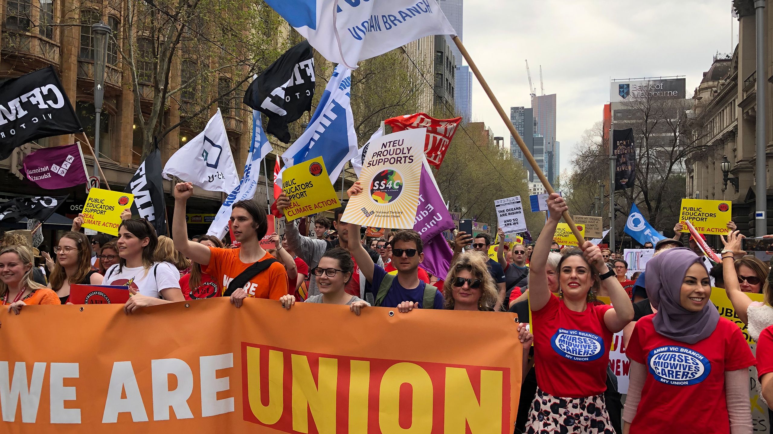 ANMF joined 100,000 climate strikers on September 20