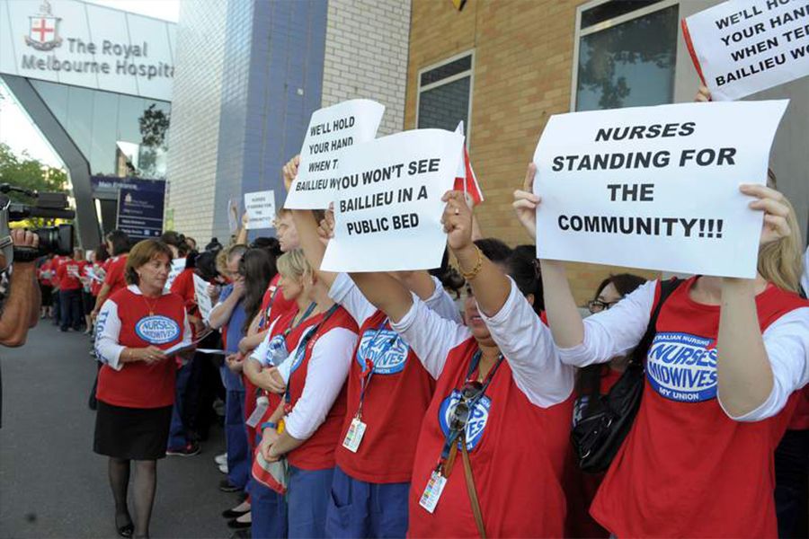 ANMF (Vic Branch) would fall foul of the Ensuring Integrity Bill with the walk-outs that took place as part of the 2011-12 campaign to save ratios