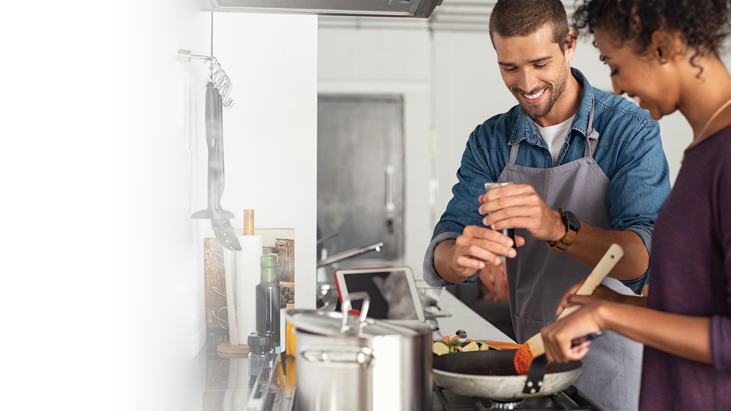 Cooking healthy food