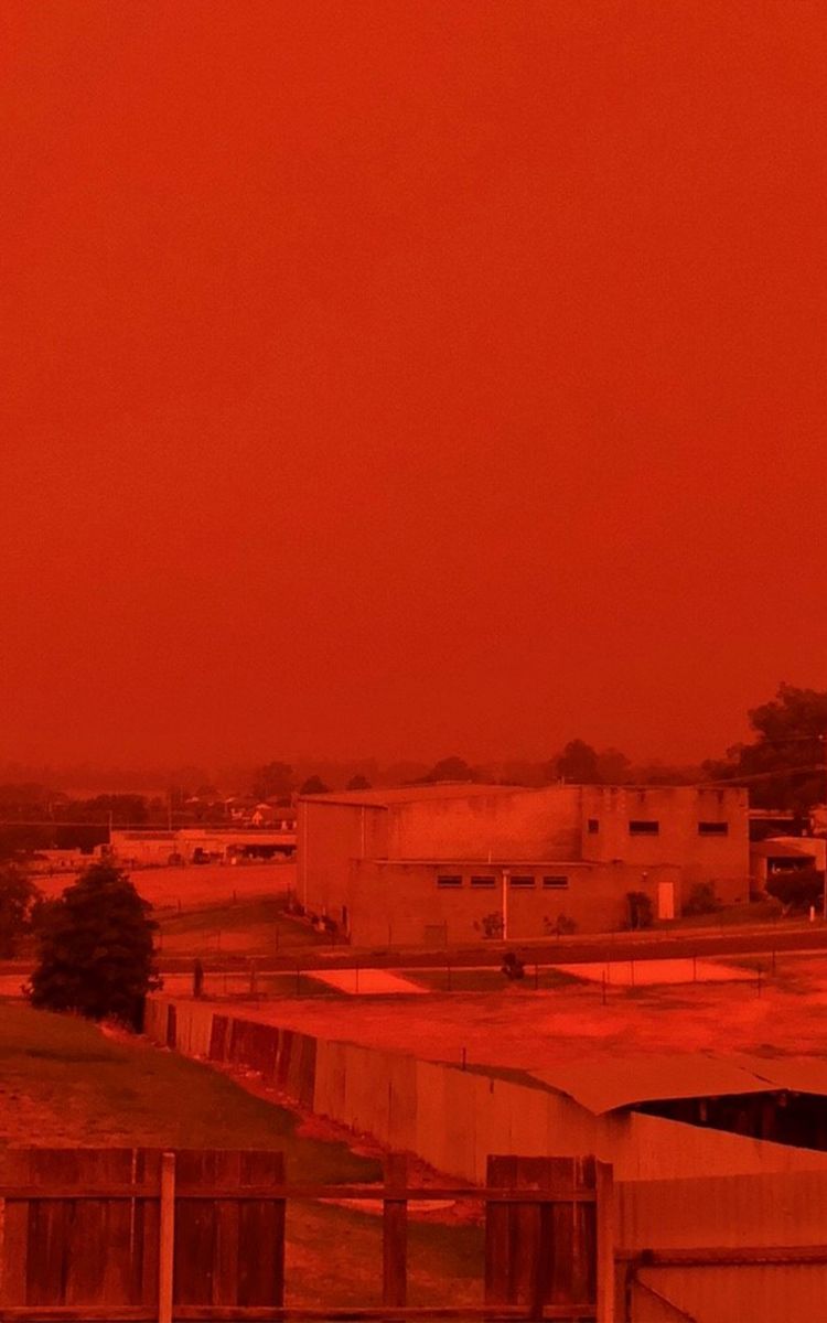 View from Orbost Regional Hospital house verandah, 4 January 2020